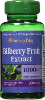 อาหารเสริมบำรุงสายตา - Puritan's Pride Bilberry Extract